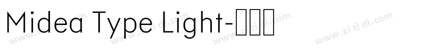 Midea Type Light字体转换